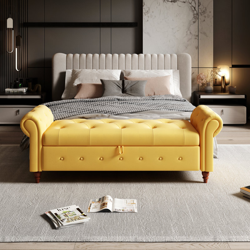 Mohbeen Upholstered Storage Bench Corrigan Studio